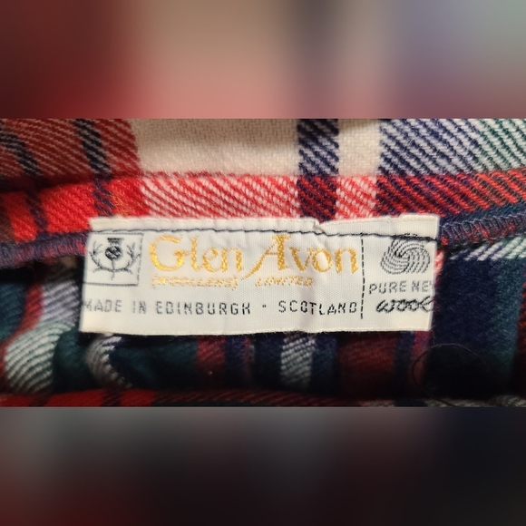 Plaid Maxi Skirt - Red, Blue, White - Picture 5 of 11